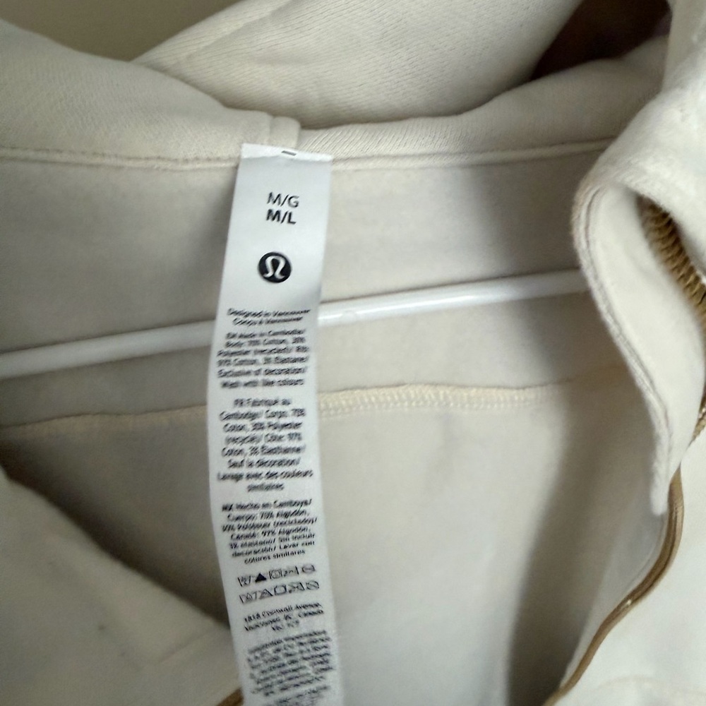 lululemon athletica Cream Hoodie Jacket - Picture 3 of 3